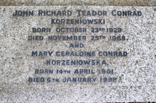 John Conrad's tombstone