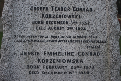 Joseph Conrad's tombstone